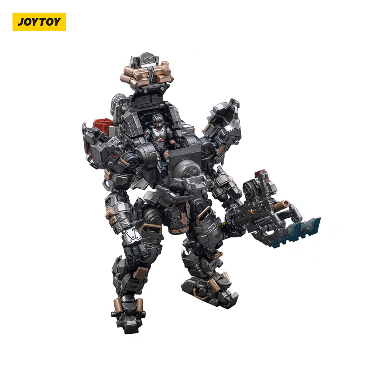 JoyToy Dark Source Trading Steel Bone 09 Fighting Mecha Silver Guardian - Figura 1/25, Licenza Ufficiale