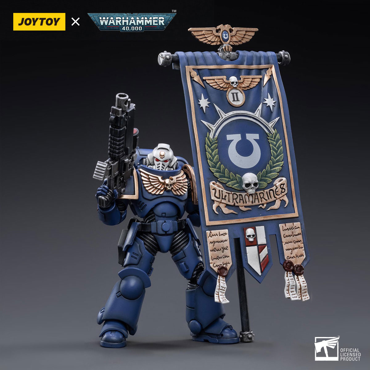 JOYTOY Warhammer 40k Ultramarines Primaris Ancient Posca – Action Figure 1/18 Collezionabile 12,1 Cm