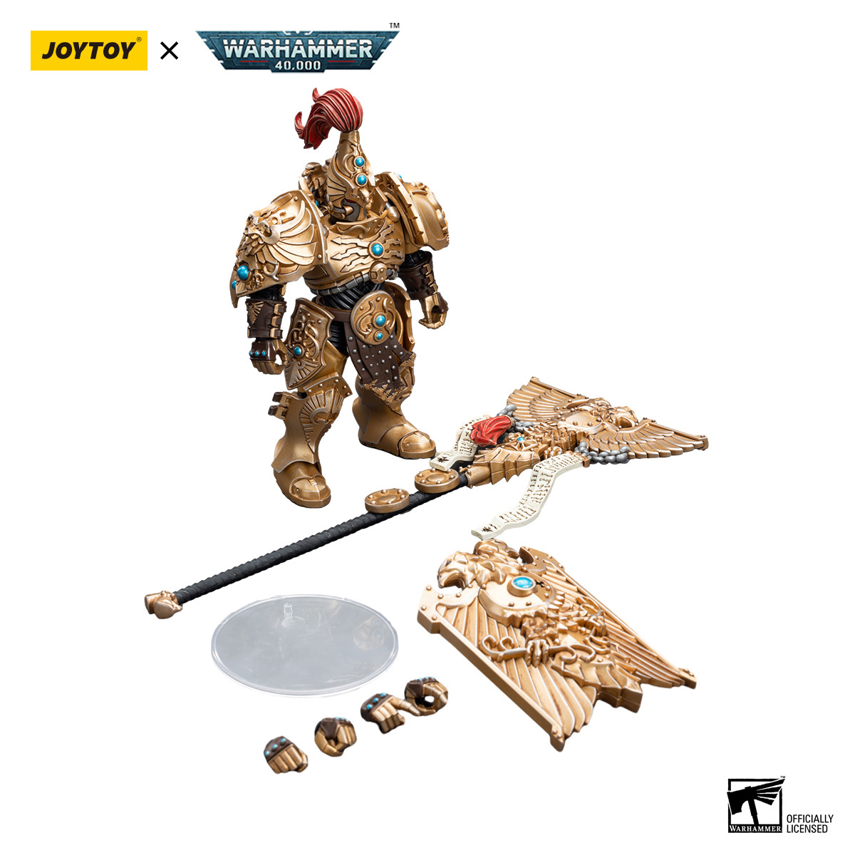 JOYTOY Warhammer 40K Adeptus Custodes Vexilus Praetor – Action Figure 1/18 Da Collezione, 12,5 Cm, Licenza Originale - 4