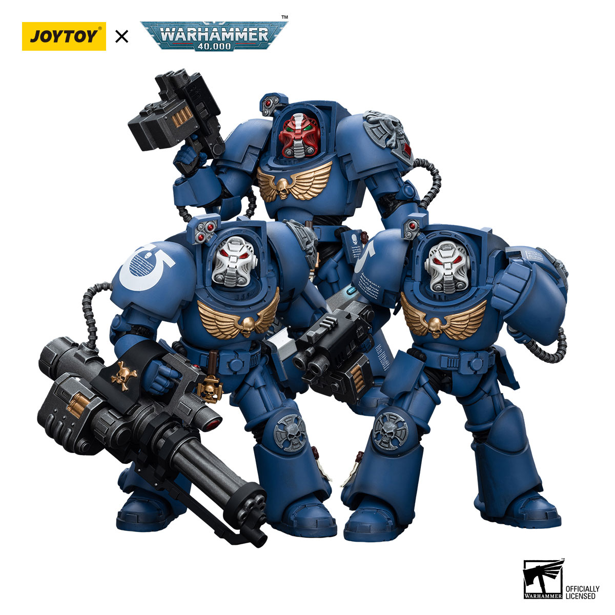 Figura Collezionabile HiPlay JoyToy Warhammer 40k: Ultramarines Terminator Scala 1:18 (14 Cm) - 4
