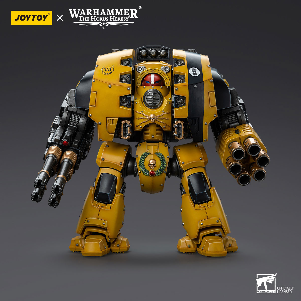 Imperial Fists Leviathan Dreadnought with Cyclonic Melta Lance and Storm Cannon