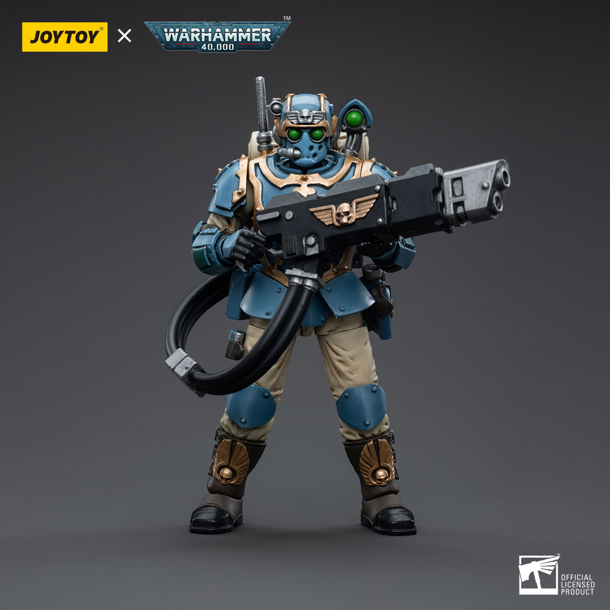 JoyToy Warhammer 40K Astra Militarum Tempestus Scions Squad 55th Kappic Eagles Hot-shot Volley Gunner 1:18 Action Figure