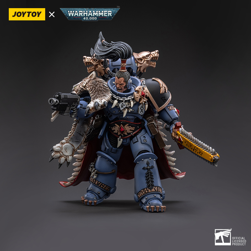 JoyToy Warhammer 40.000 Space Wolves Ragnar Blackmane Figura In Scala 1