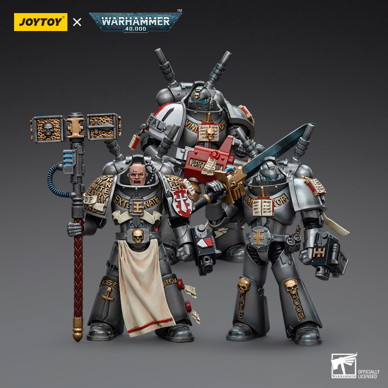 Joy Toy Warhammer 40,000 Grey Knights Strike Squad Grey Knight with Psilencer 1:18 Scale Action Figure - Warhammer