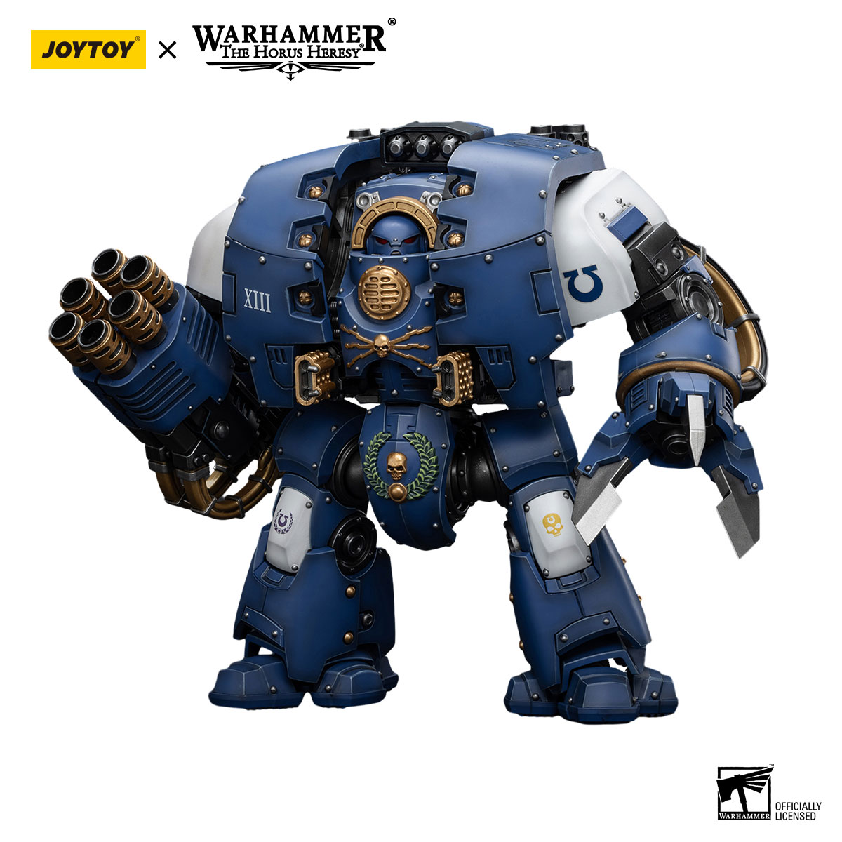 JOYTOY Warhammer 40K 1/18 Ultramarines Leviatano Dreadnought Con Lancia Cyclone E Artigli - Action Figure Collezionabile - 2