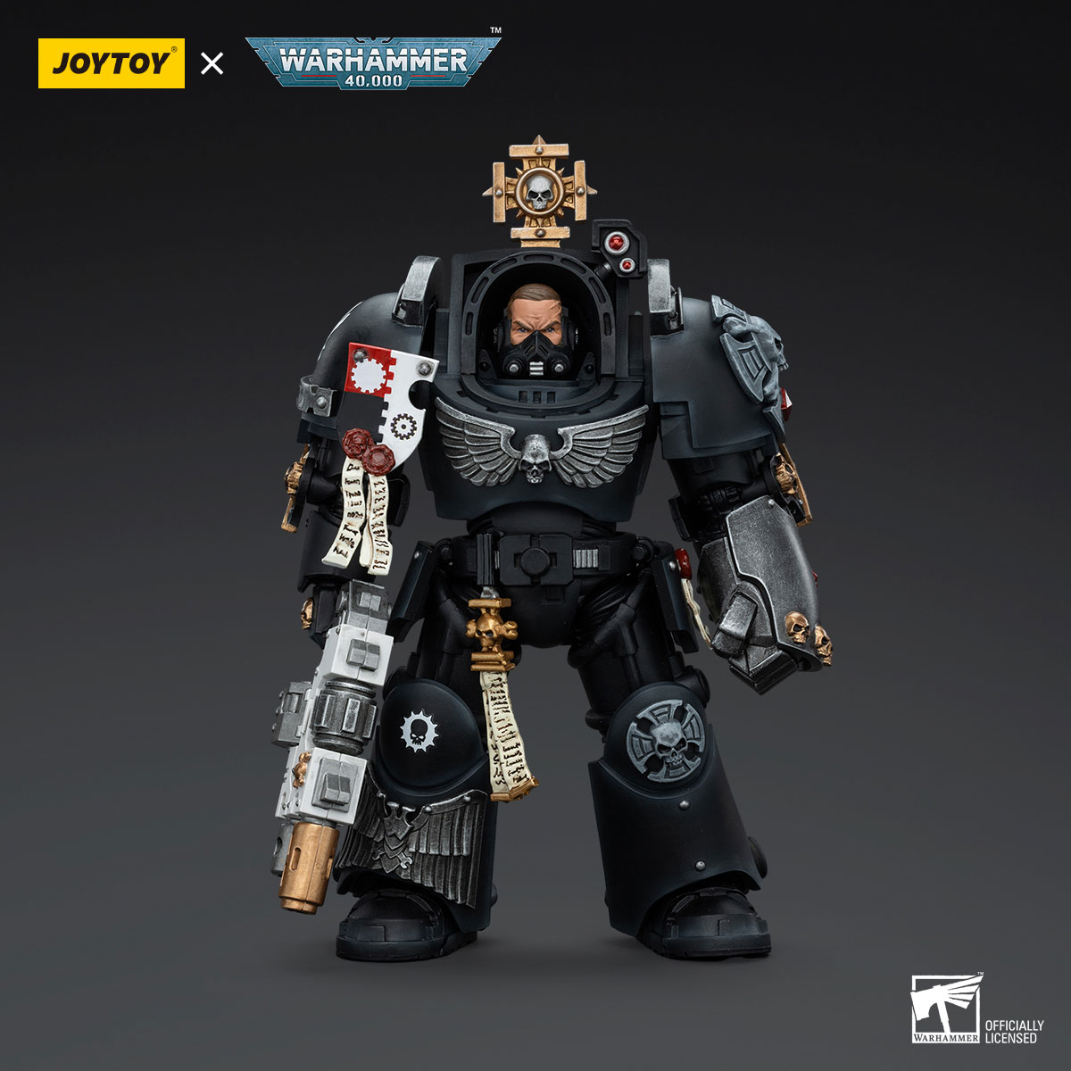 ゲームキャラクター joytoy warhammer 40,000 iron hands JOYTOY WARHAMMER Iron Hands Captain in Terminator Armour
