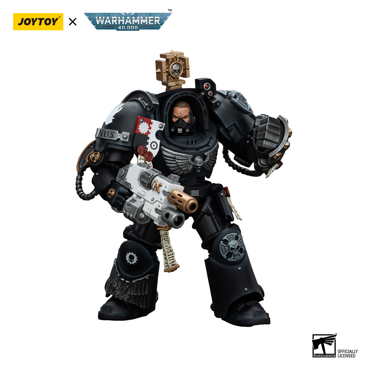 JoyToy Space Marines - Iron Hands - Captain In Terminator Armour Warhammer 40k