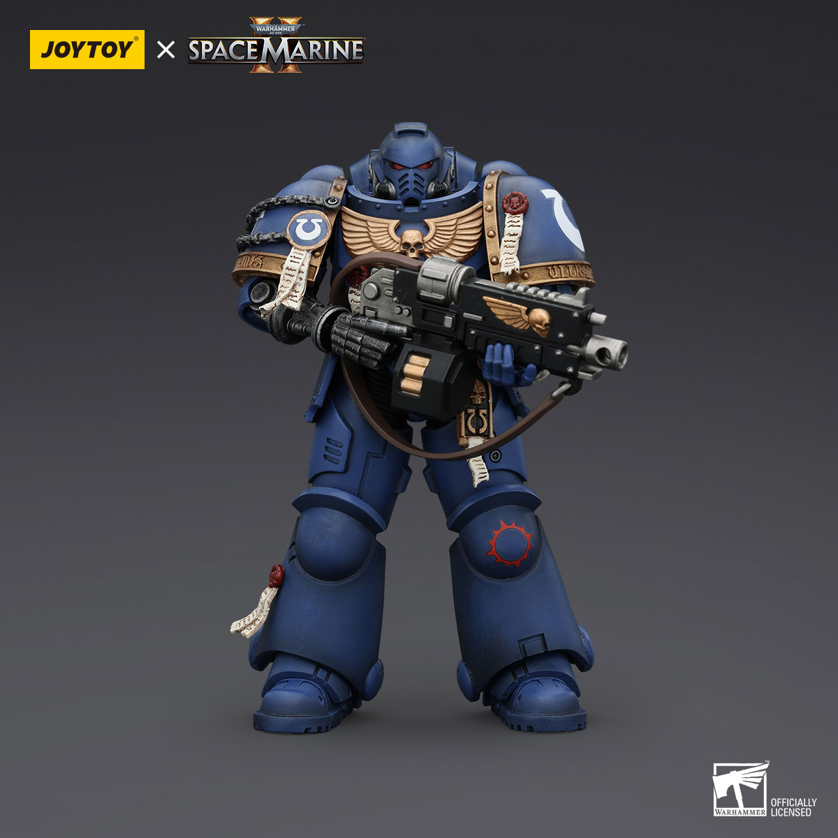 JOYTOY 1/18 Warhammer Space Marine 2 Ultramarines Brother Chairon – In Demand Toys