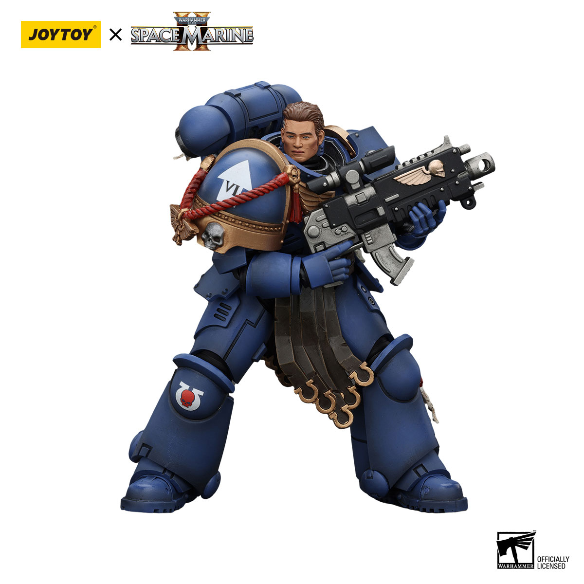 Figurine Warhammer 40k Ultramarines Sergent Gadriel - Échelle 1/18, Articulée, Édition Collector - Pour Collectionneurs 15+