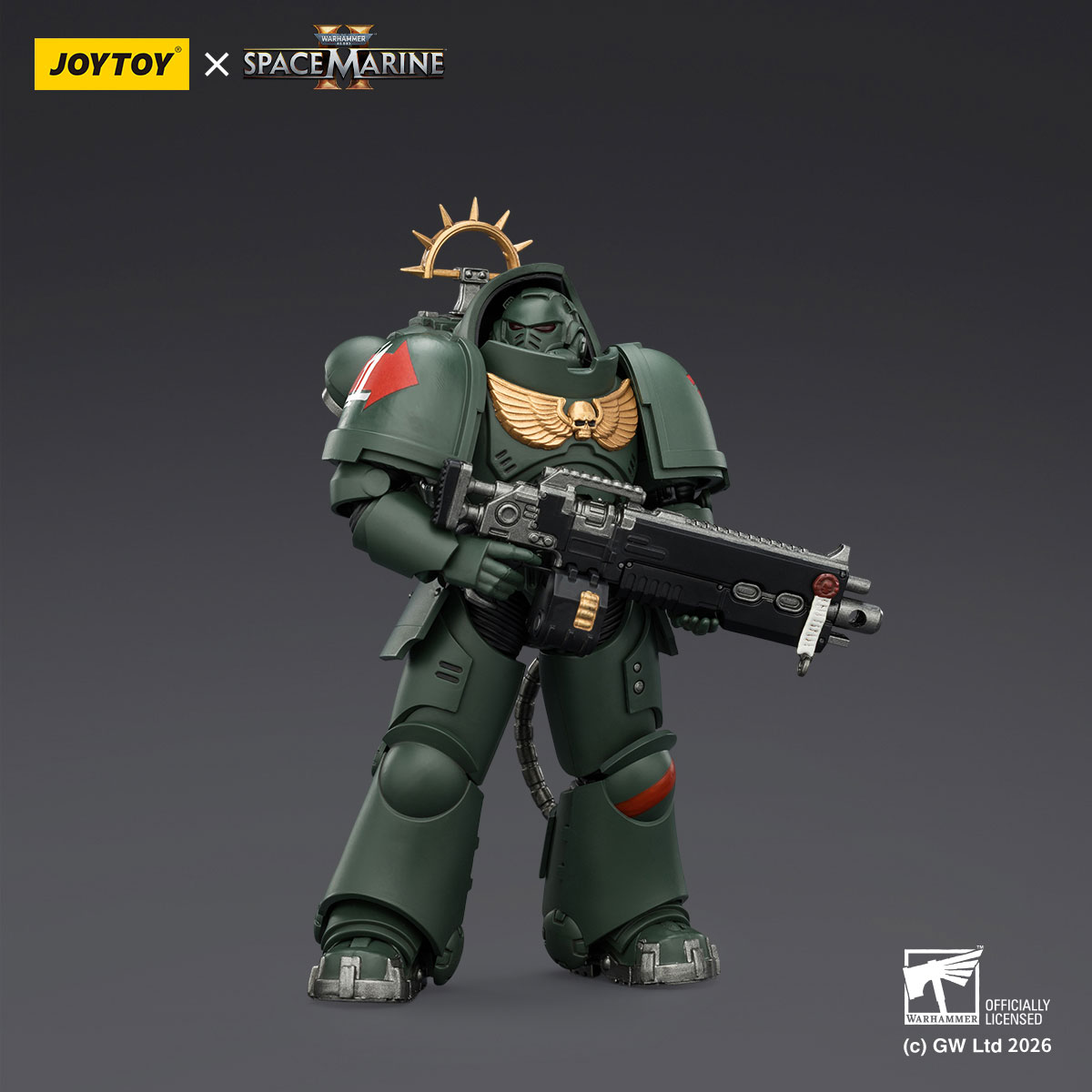 Game Edition Dark Angels Heavy Intercessor with Heavy Bolt Rifle and Bolt Pistol
