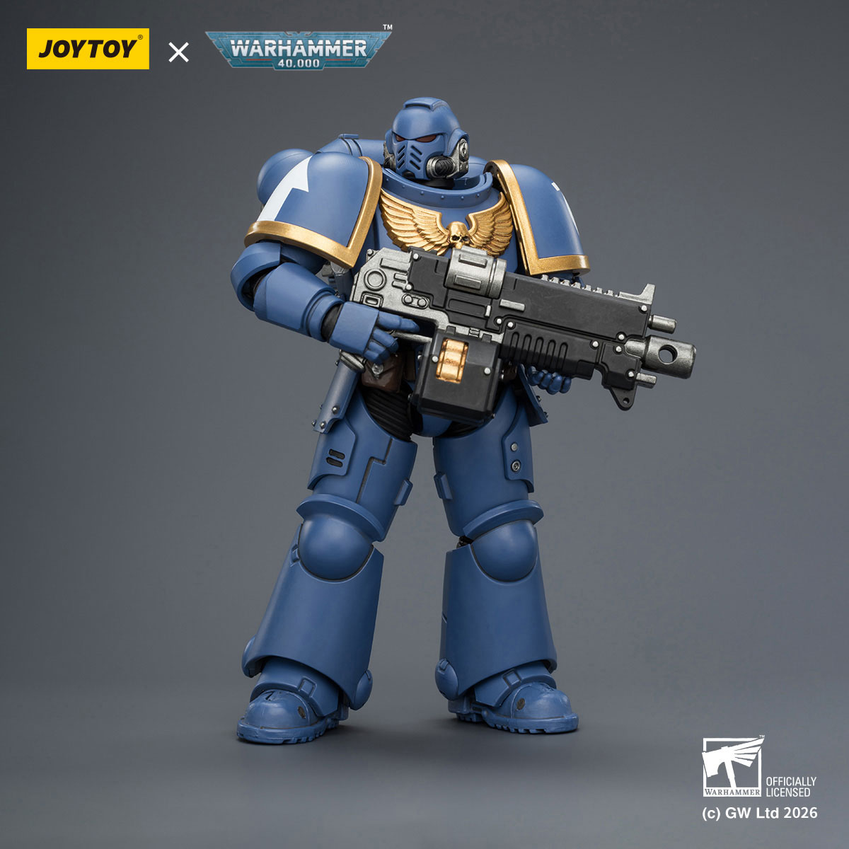 Ultramarines Intercessor with Bolt Rifle, Bolt Pistol and Chainsword
