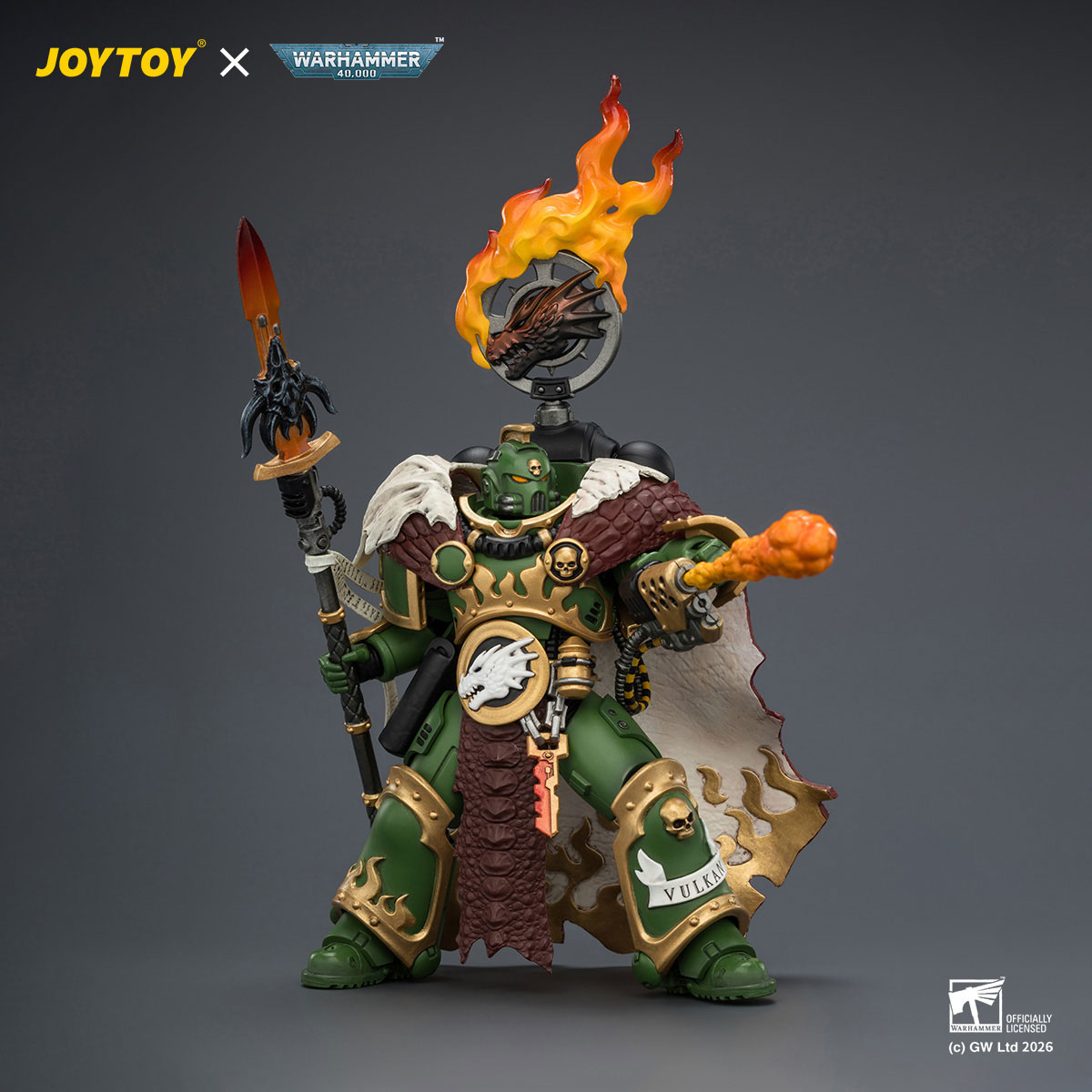 サンダー JOYTOY Salamanders Vulkan He'stan Figure